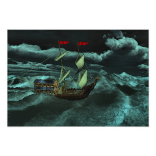 A Wild and Stormy Sea Photo Print