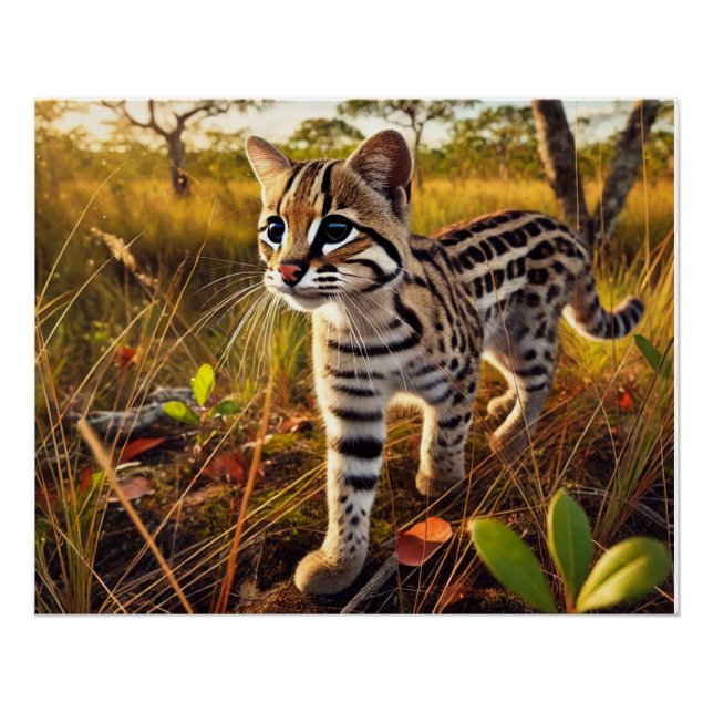 A wild cat in the Pantanal. Poster (Front)