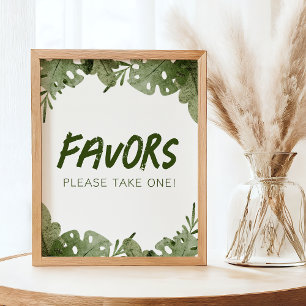 A Wild One Is On The Way Safari Baby Favour Sign