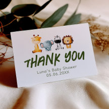 A Wild One Is On The Way Safari Baby Shower Folded