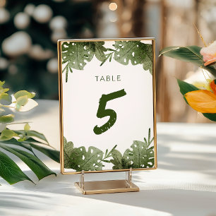A Wild One Is On The Way Safari Baby Shower Table Number