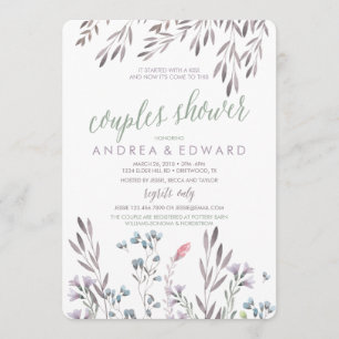 A Wildflower Wedding Couples Shower Invitation