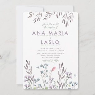 A Wildflower Wedding - Laslo Invitation
