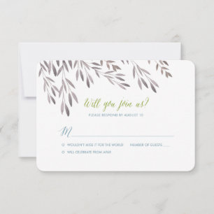 A Wildflower Wedding RSVP for Jerrah