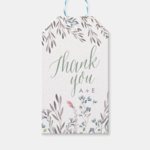 A Wildflower Wedding Thank You Gift Tag