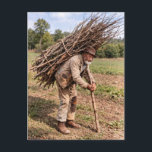 A Wiltshire Thatcher 1892 Postcard<br><div class="desc">This is a digitally enhanced print derived from an antique black and white photograph titled "A Wiltshire Thatcher". It was discovered in a Victorian photograph album titled: “Reminiscences of a visit to Shaftesbury. Whitsuntide 1892. A present to Auntie from Ernest.” It was taken by Ernest Howard Farmer. A similar image...</div>