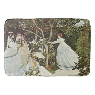 A Windmill at Zaandam Claude Monet Bath Mat