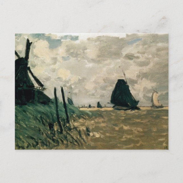 A Windmill Near Zaandam Postcard (Front)