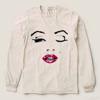 A Wink and Red Lips Tri-Blend Shirt