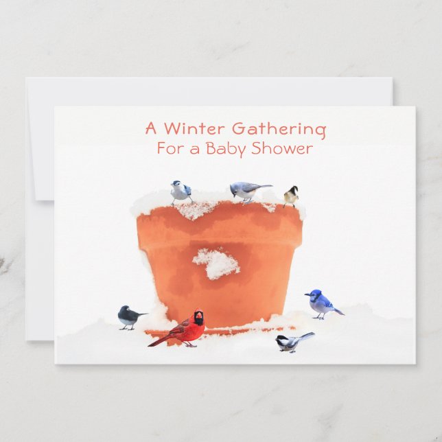 A Winter Baby Shower-Gender Neutral: Invitation (Front)