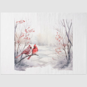 A Winter Cardinal Series Design 2 Tissue Paper