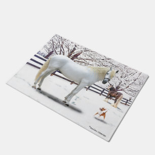 "A Winter Day" Doormat