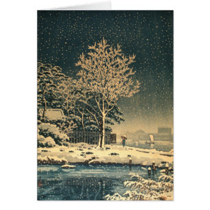 A Winter Day on Sumida River in Japan