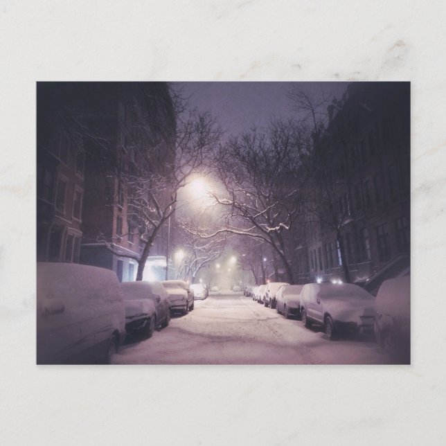 A Winter Glow On The Upper West Side Postcard (Front)