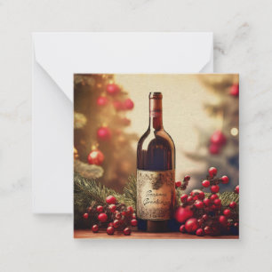 A Winter Holiday Gift of Wine Card