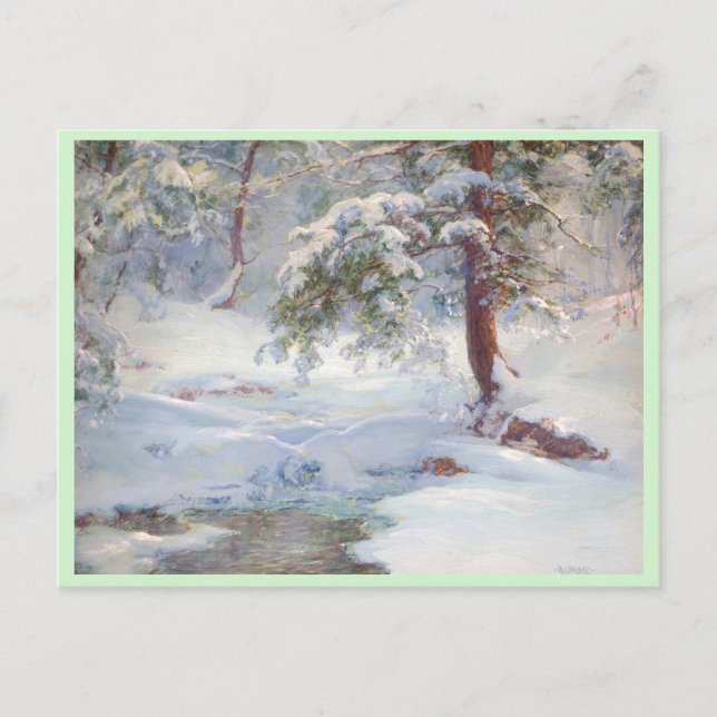 A Winter Idyll  Holiday Postcard (Front)