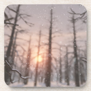 A Winter Night's Dream Cork Coasters