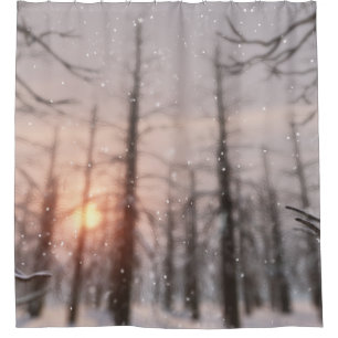 A Winter Night's Dream Shower Curtain