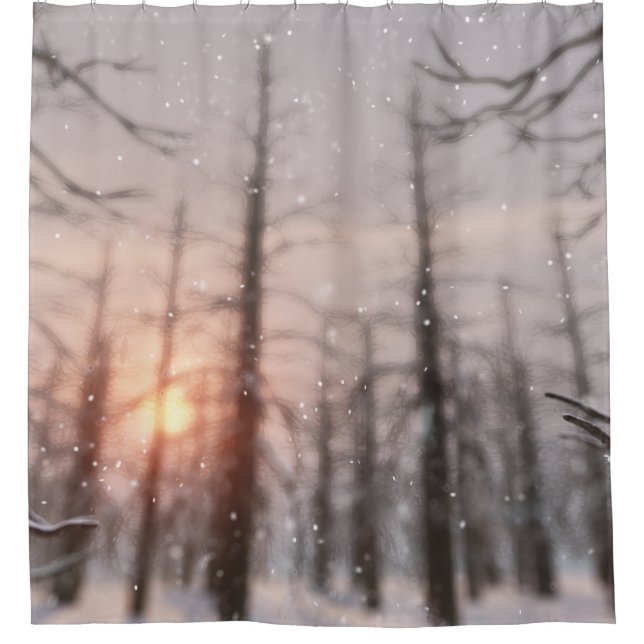 A Winter Night's Dream Shower Curtain (Front)