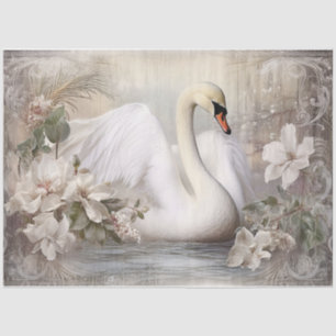 A Winter Swan Tissue Paper