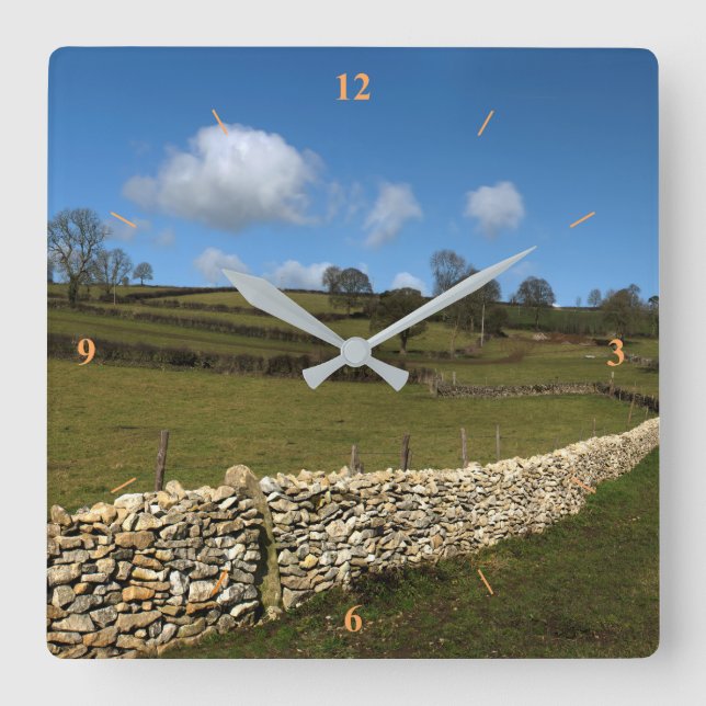 A Winter Wall Square Wall Clock (Front)