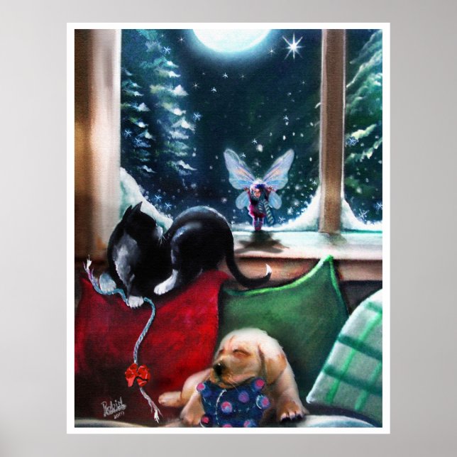 A winter woderland, fairy poster (Front)