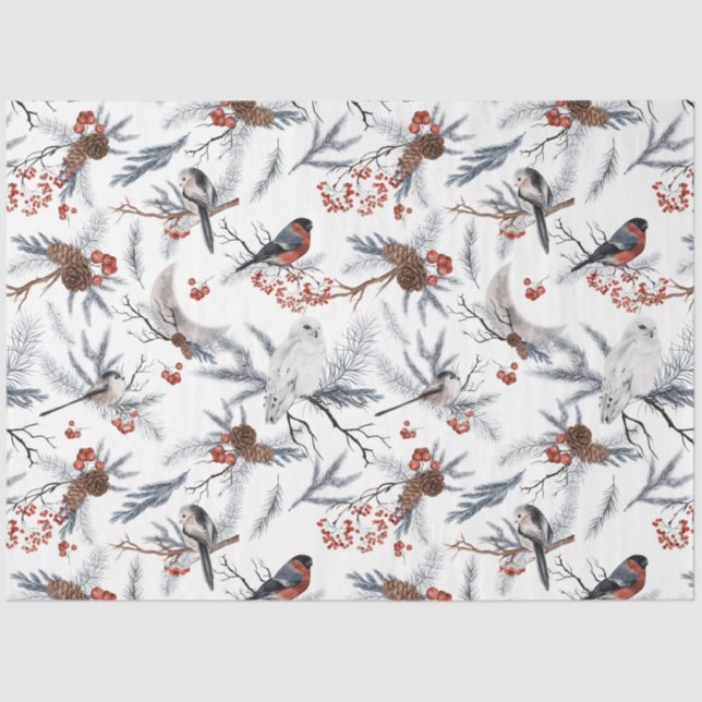 A Winter Woodland Series Design 11 Tissue Paper (Front)