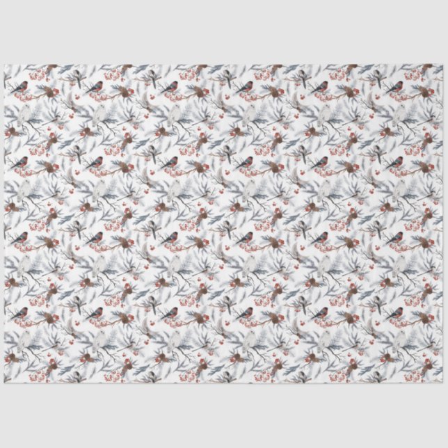 A Winter Woodland Series Design 6 Tissue Paper (Front)