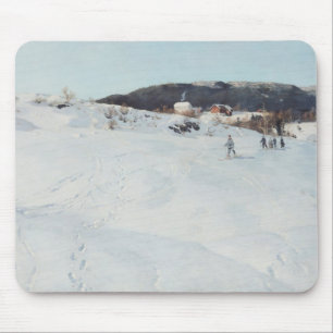A Winter's Day in Norway, 1886 Mouse Pad