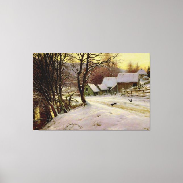 A Winter's Morning Canvas Print (Front)