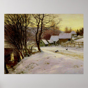 A Winter's Morning, famous painting, Poster