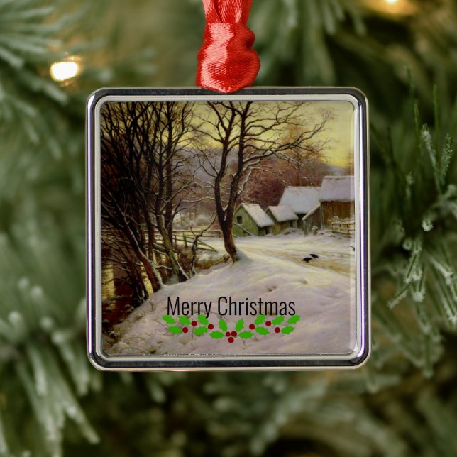 A Winter's Morning, fine art, Metal Tree Decoration (Tree)