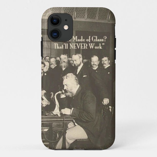 A Wire Made of Glass Humourous Tech Case-Mate iPhone Case (Back)