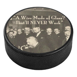 A Wire Made of Glass Humourous Tech Hockey Puck