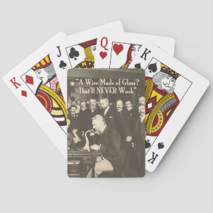 A Wire Made of Glass Humourous Tech Playing Cards