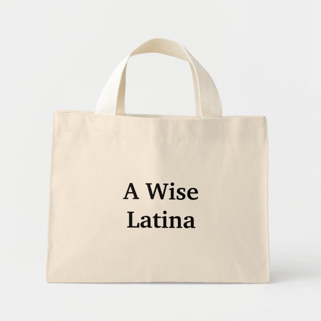 A Wise Latina Tote (Front)