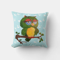 A Wise Old Owl Sitting On A Tree Branch