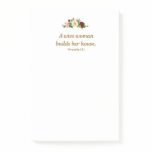 "A wise woman builds her house." 4"x6" Custom