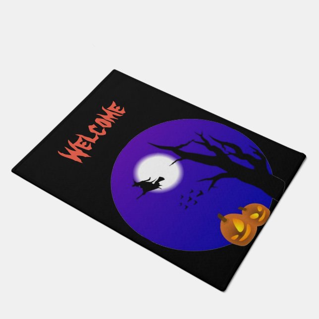 A Witches Moon Doormat (Angled)