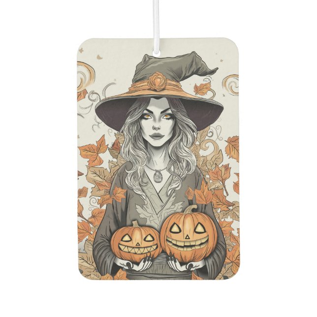 A witch's love car air freshener (Front)