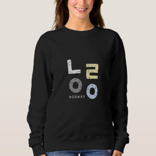 A with the word Norway written in Korean consonant Sweatshirt