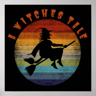 A WITHCHES TALE funny witch halloween              Poster