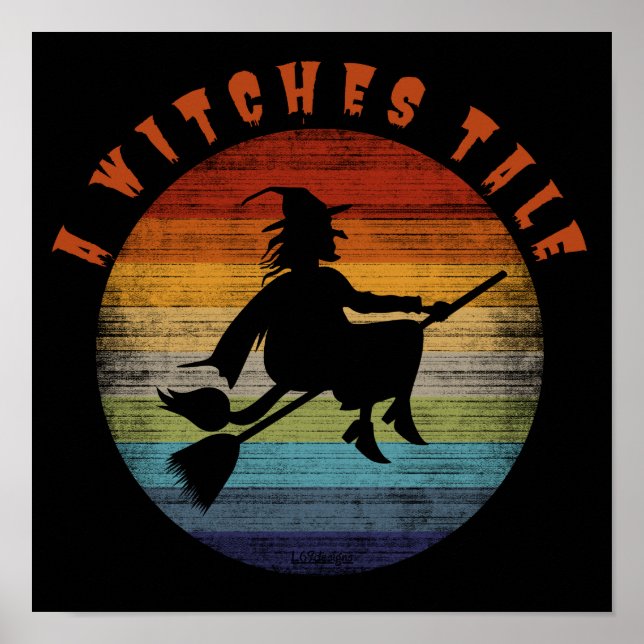 A WITHCHES TALE funny witch halloween              Poster (Front)