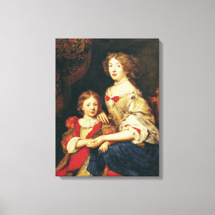 A Woman and her Son Canvas Print