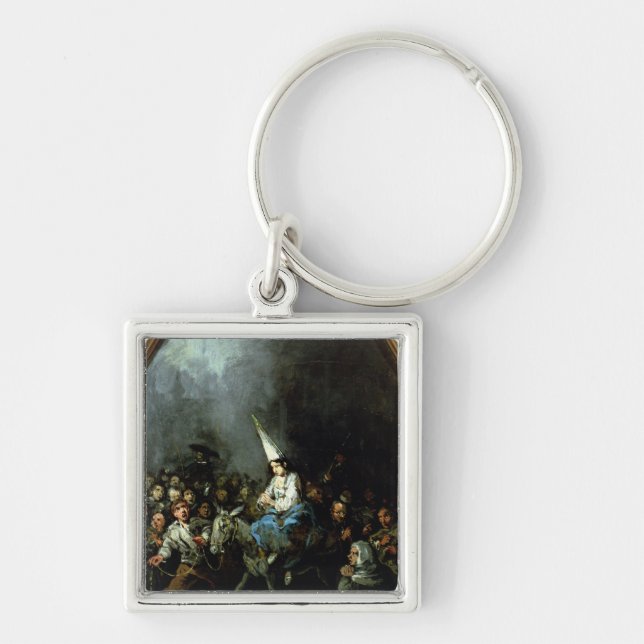 A Woman Damned by The Inquisition Key Ring (Front)
