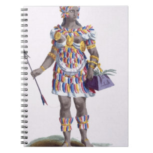 A Woman from Honduras, 1780 (coloured engraving) Notebook