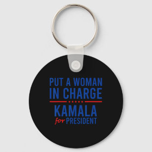 A Woman In Charge Kamala Harris Democrat Political Key Ring