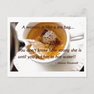 A woman is like... postcard