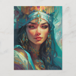 A woman of royalty postcard
