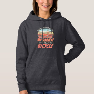 A Woman On A Bicycle Hoodie